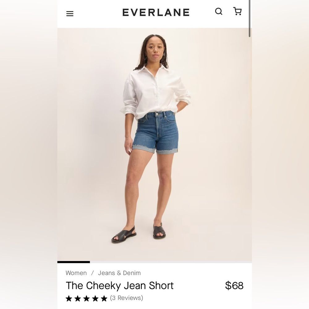 Everlane Cheeky jean short